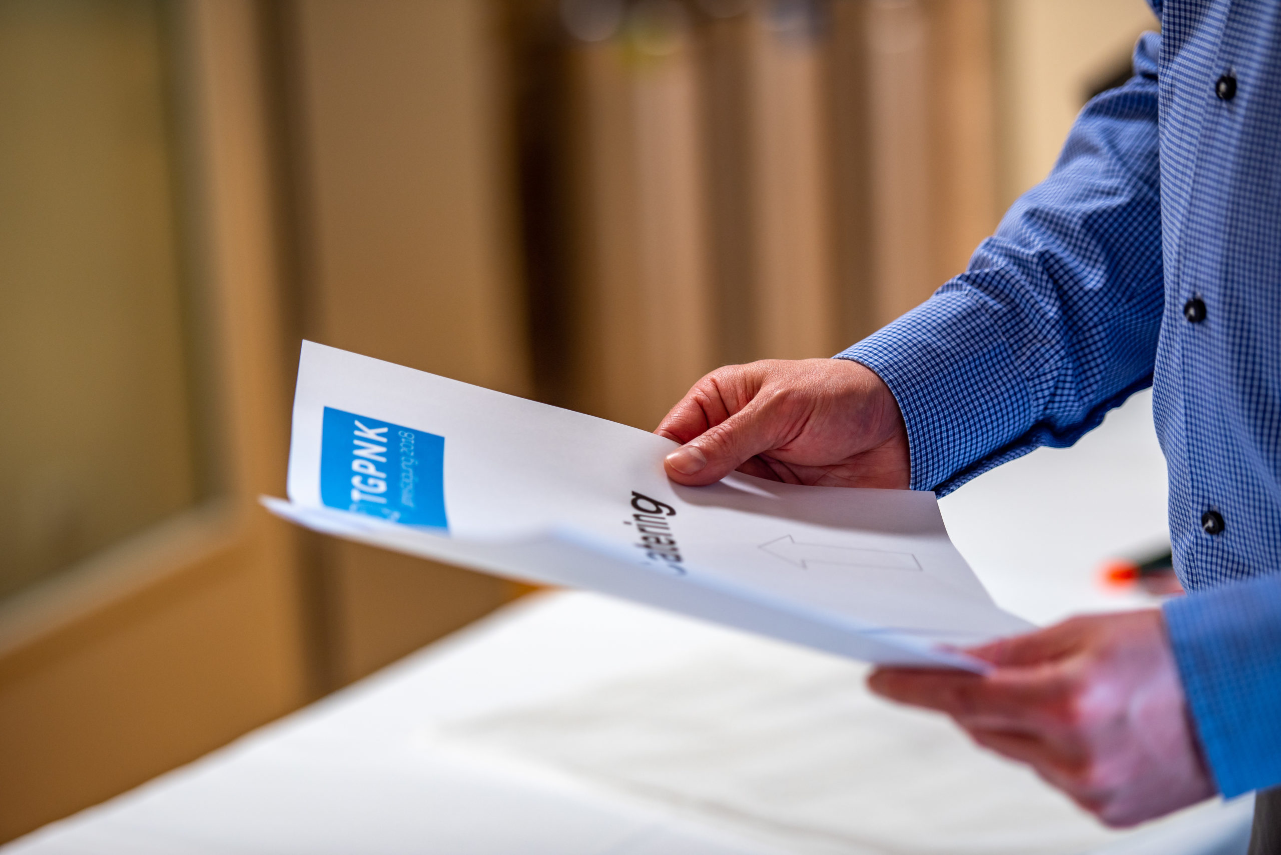 Vorbereitung Beschilderung